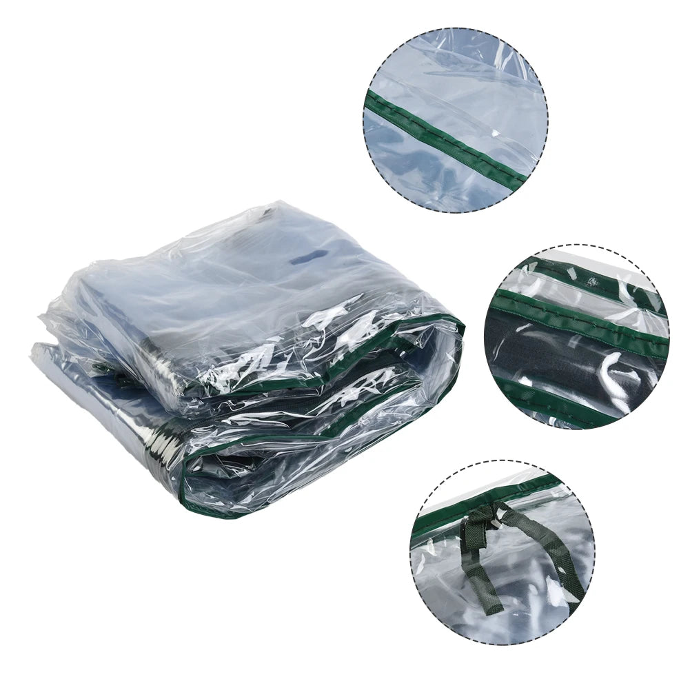 High-Quality PVC Grid Garden Greenhouse Plant Cover Waterproof Anti-Uv for Garden Balcony Sapce(Without Iron Frame)