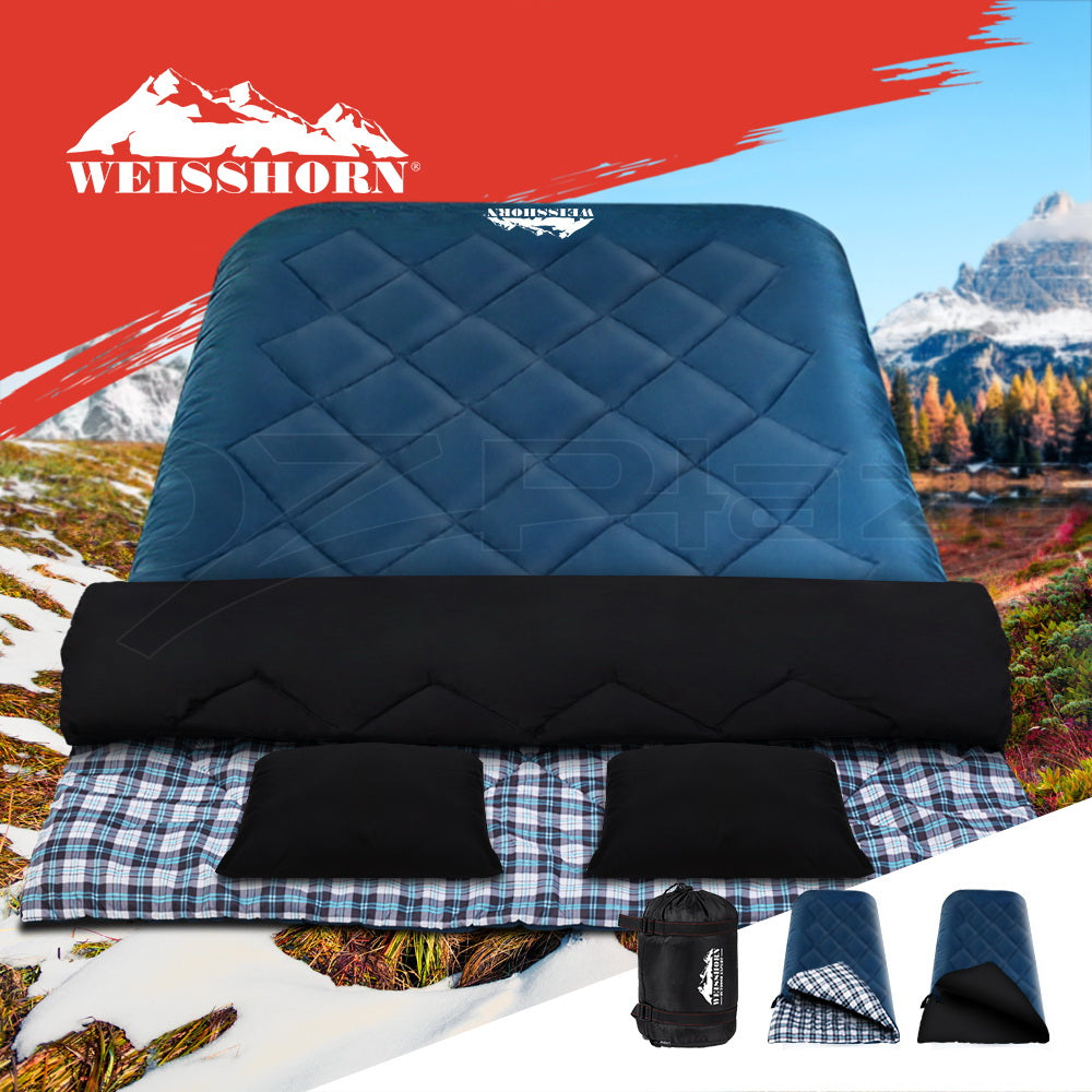 Weisshorn Sleeping Bag Bags Single Double Camping Hiking Tent Winter Summer