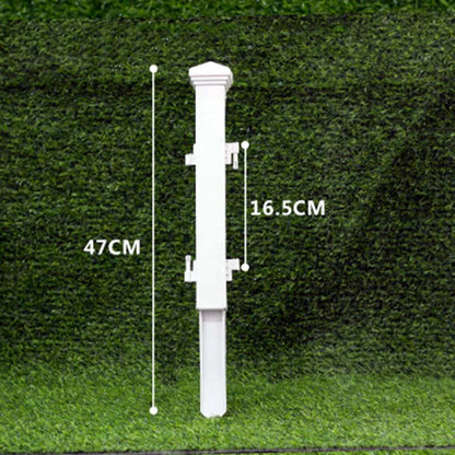 Hot Sale White PVC Plastic Fence European Style for Garden Driveway Gates Christmas Tree Fencing Trellis Gates Garden Building