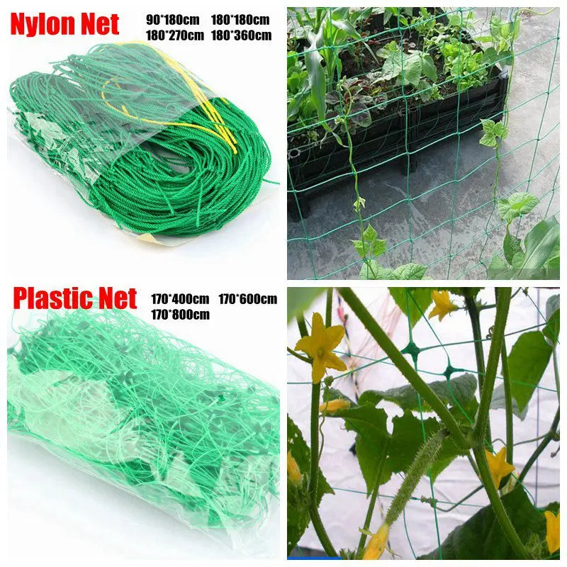 1Pc Garden Plants Climbing Net Plastic & Nylon Net Morning Glory Flower Vine Netting Support Net Grow Holder Trellis Netting