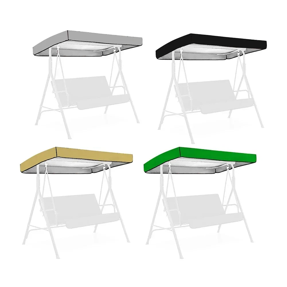 Outdoor Swing Chair Awning Garden Waterproof Swing Canopy Roof Cover Outdoor Garden Courtyard Swing Sunshade