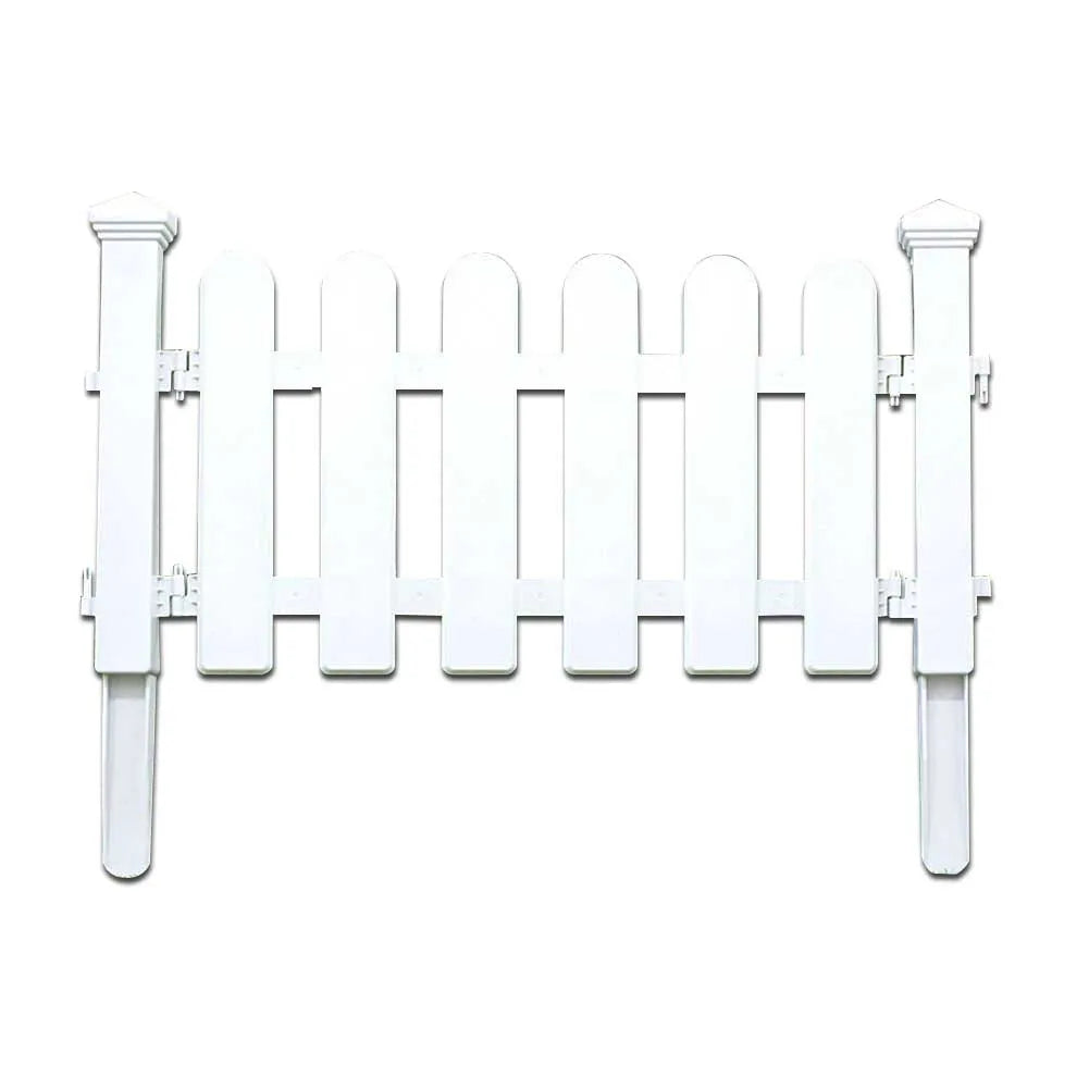 Hot Sale White PVC Plastic Fence European Style for Garden Driveway Gates Christmas Tree Fencing Trellis Gates Garden Building