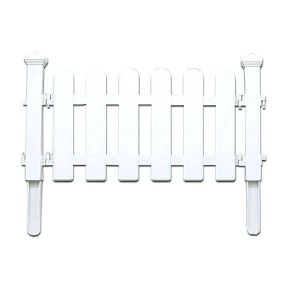 Hot Sale White PVC Plastic Fence European Style for Garden Driveway Gates Christmas Tree Fencing Trellis Gates Garden Building