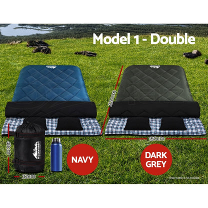 Weisshorn Sleeping Bag Bags Single Double Camping Hiking Tent Winter Summer