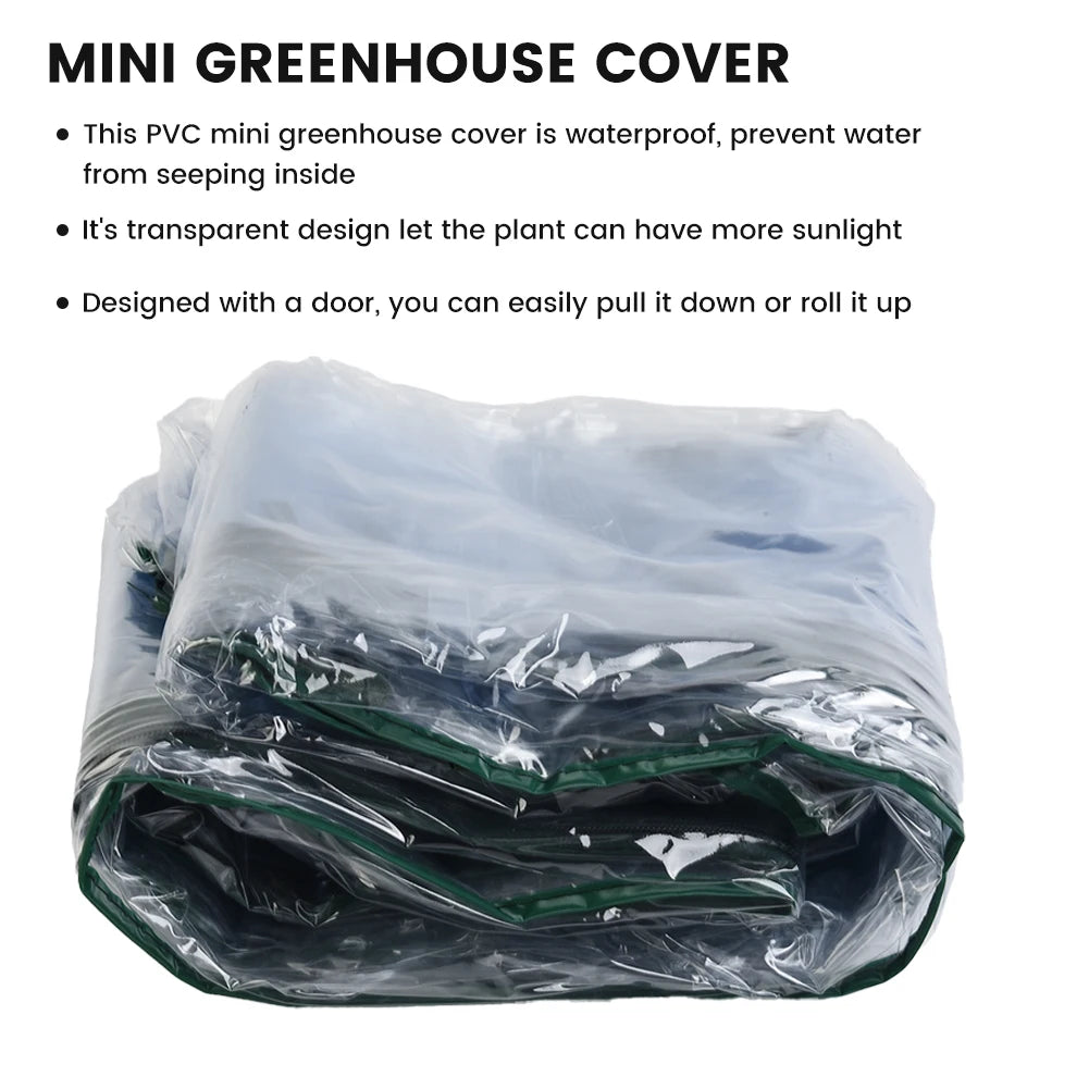 High-Quality PVC Grid Garden Greenhouse Plant Cover Waterproof Anti-Uv for Garden Balcony Sapce(Without Iron Frame)