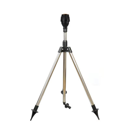 360-Degree Garden Automatic Rotating Sprinkler Stainless Steel Tripod Set Irrigation Stand Water Jet Garden Lawn Sprinkler Tool