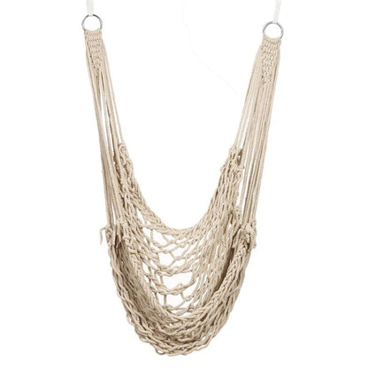 Nordic Style White Hammock Swing Home Garden Hanging Hammock Chair Outdoor Indoor Dormitory Swing Hanging Chair for Child Adult