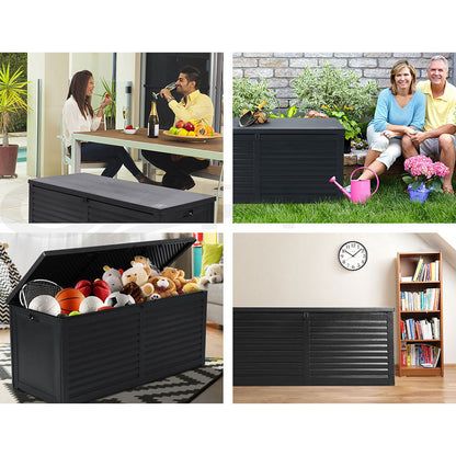 Gardeon Outdoor Storage Box Container Lockable Indoor Toy Tools Shed Garden
