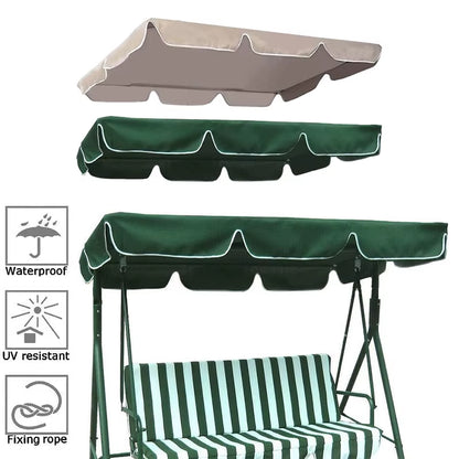 Porch Swing Awning Replacement Waterproof Swing Canopy Garden Outdoor Hammock Swing Awning