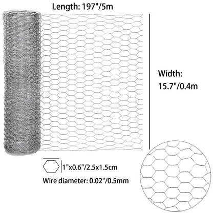 1Pc Metal Netting DIY Wire Mesh Animal Plant Fence Netting Durable Protection Multipurpose Chicken Wire Net for Garden Courtyard