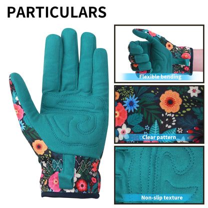 Thorn-Proof Gardening Weeding Working Gloves Breathable Leather Glove Puncture Resistant for Digging, Floral Planting,Pruning
