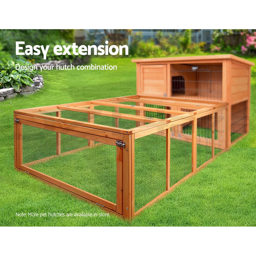 I.Pet Chicken Coop Rabbit Hutch Extra Large Wooden Chicken House Run XL Hen Cage