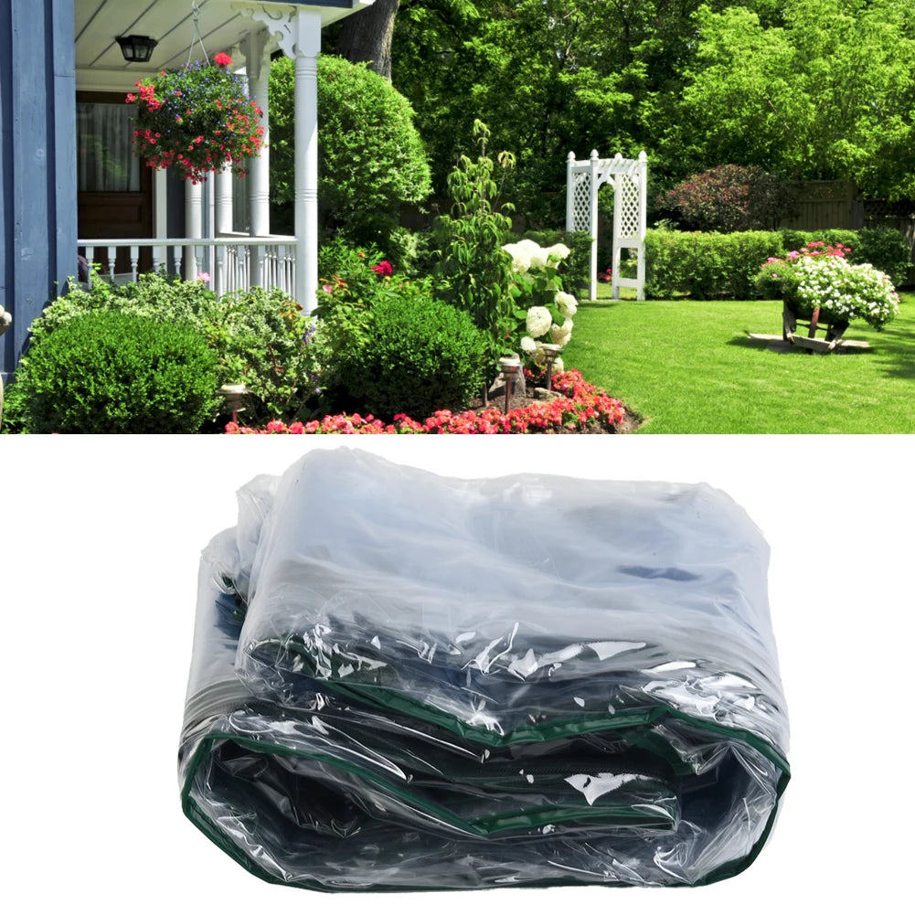 High-Quality PVC Grid Garden Greenhouse Plant Cover Waterproof Anti-Uv for Garden Balcony Sapce(Without Iron Frame)