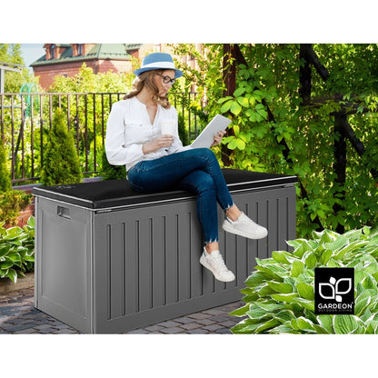 Gardeon Outdoor Storage Box Container Lockable Indoor Toy Tools Shed Garden