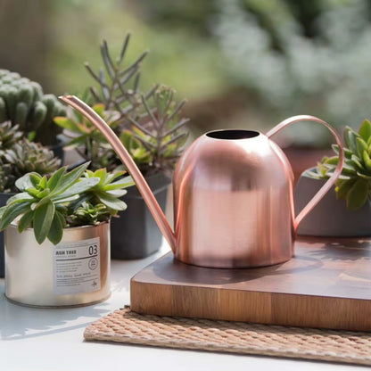 Watering Can Gold Color Stainless Steel Pot Long Spout Indoors Home Plant Pot Bottle Watering Device Meaty Bonsai Garden Tool