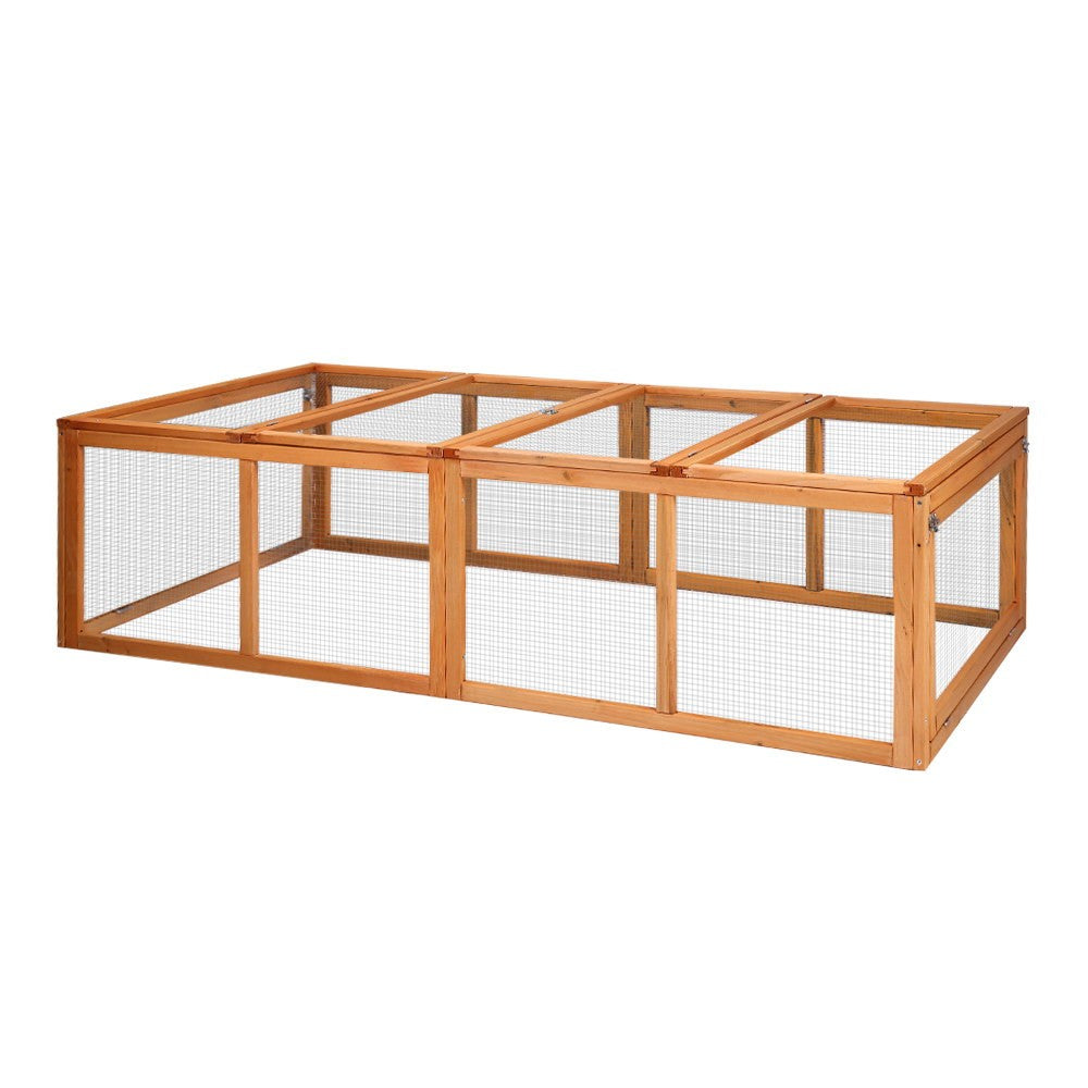 I.Pet Chicken Coop Rabbit Hutch Extra Large Wooden Chicken House Run XL Hen Cage