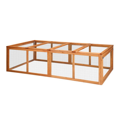 I.Pet Chicken Coop Rabbit Hutch Extra Large Wooden Chicken House Run XL Hen Cage
