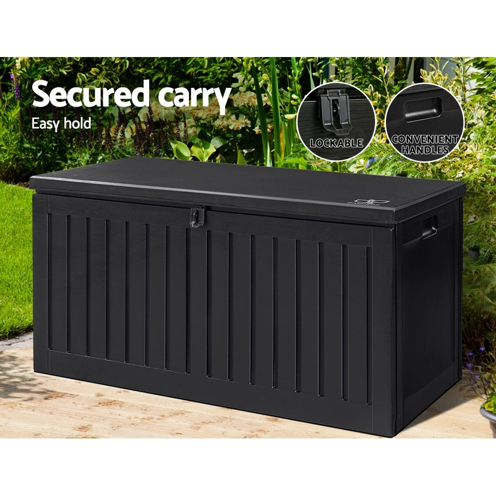 Gardeon Outdoor Storage Box Container Lockable Indoor Toy Tools Shed Garden