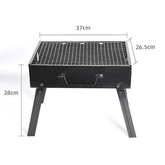 Extended Portable Outdoor BBQ Grill Home Use Barbecue Oven Long Portable Charcoal Grill for Outdoor Cooking and Baking
