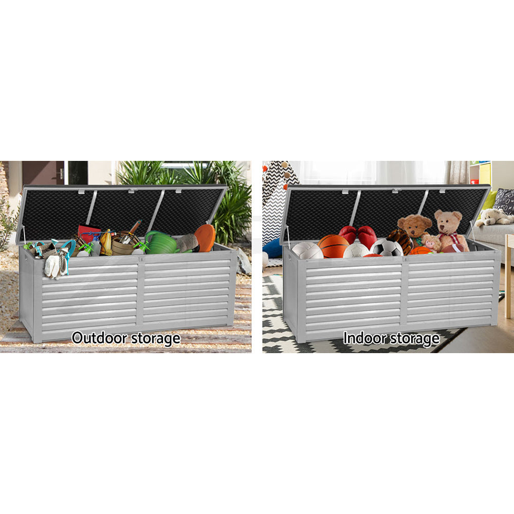 Gardeon Outdoor Storage Box Container Lockable Indoor Toy Tools Shed Garden