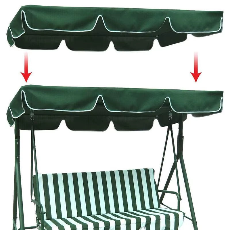 Porch Swing Awning Replacement Waterproof Swing Canopy Garden Outdoor Hammock Swing Awning