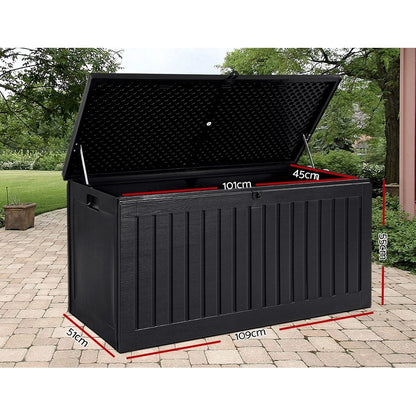 Gardeon Outdoor Storage Box Container Lockable Indoor Toy Tools Shed Garden