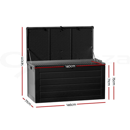 Gardeon Outdoor Storage Box Container Lockable Indoor Toy Tools Shed Garden