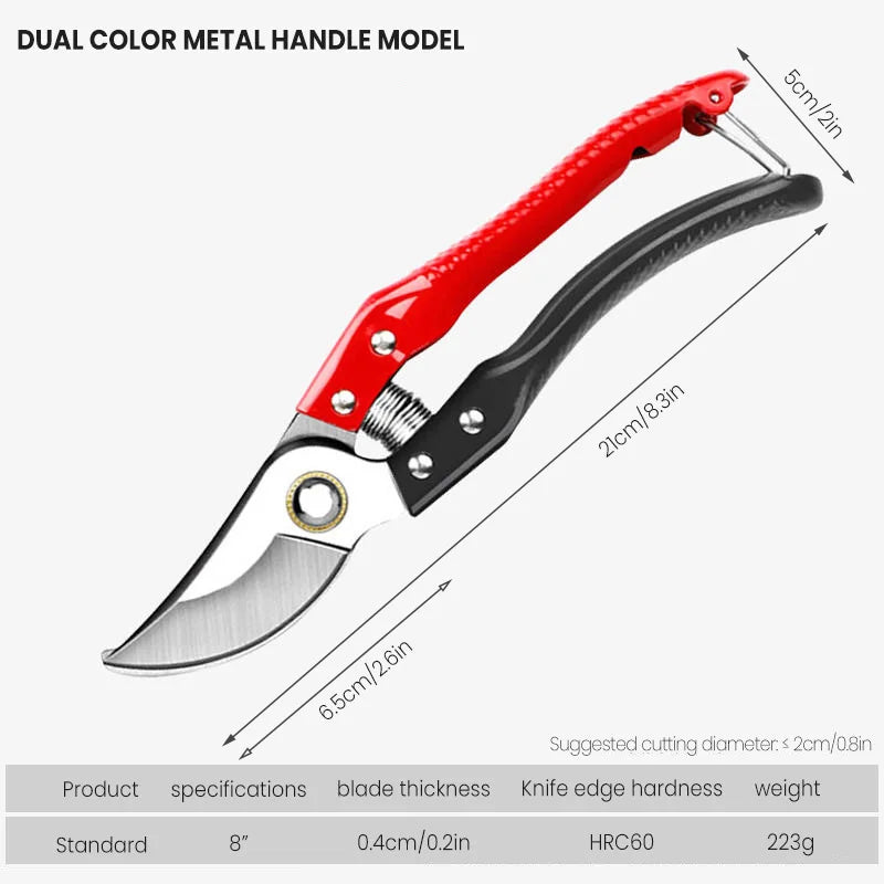 1Pc Multifunctional Pruning Shear Garden Tools Heavy Duty Ultra Sharp Hand Pruners, Professional Garden Scissors