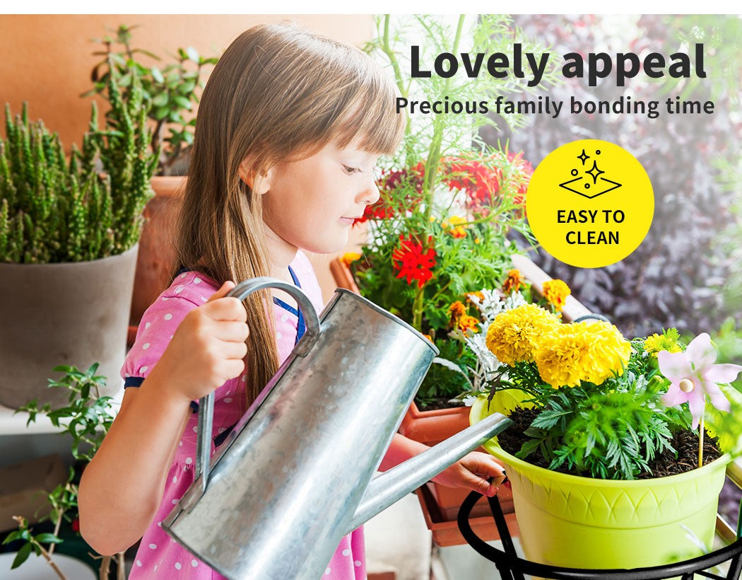 Levede 1X Flower Holder Plant Stand Hanging Pot Basket Plant Garden Wall Storage