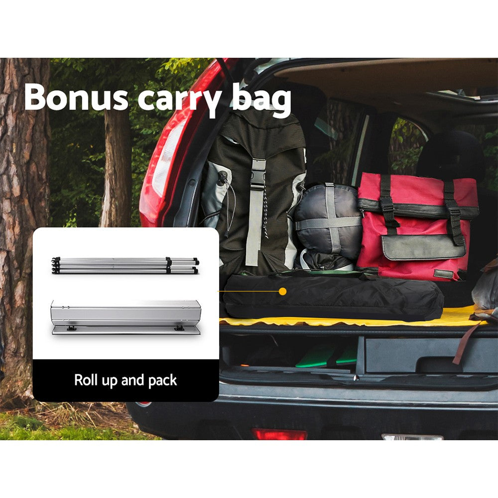 Weisshorn Camping Table Roll up Foldable Picnic Outdoor BBQ Garden 70CM