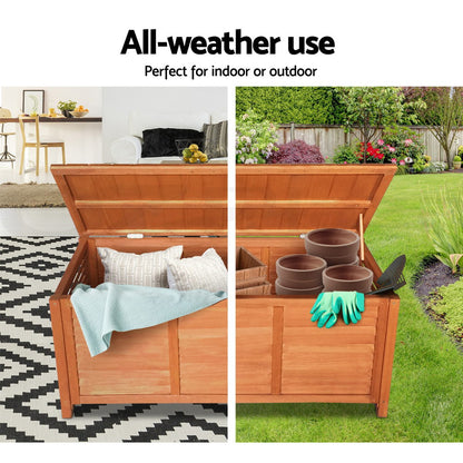 Gardeon Outdoor Storage Box Container Lockable Indoor Toy Tools Shed Garden