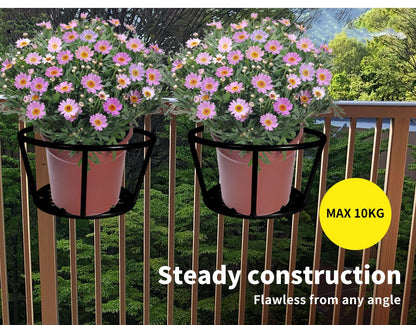 Levede 1X Flower Holder Plant Stand Hanging Pot Basket Plant Garden Wall Storage
