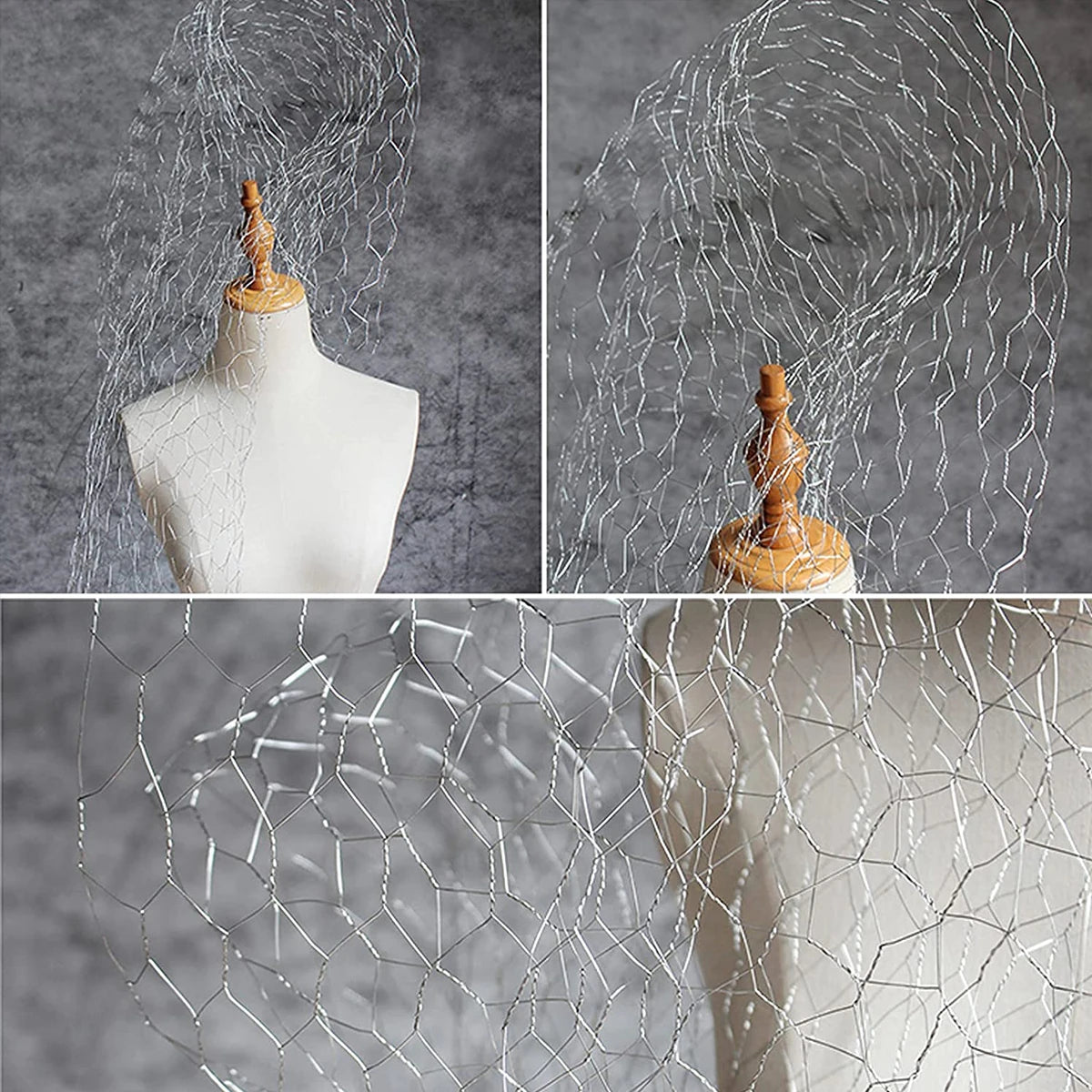 1Pc Metal Netting DIY Wire Mesh Animal Plant Fence Netting Durable Protection Multipurpose Chicken Wire Net for Garden Courtyard