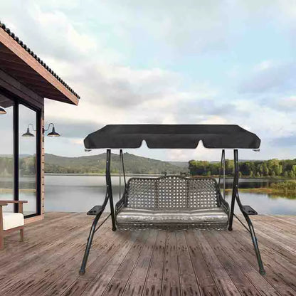 Porch Swing Awning Replacement Waterproof Swing Canopy Garden Outdoor Hammock Swing Awning