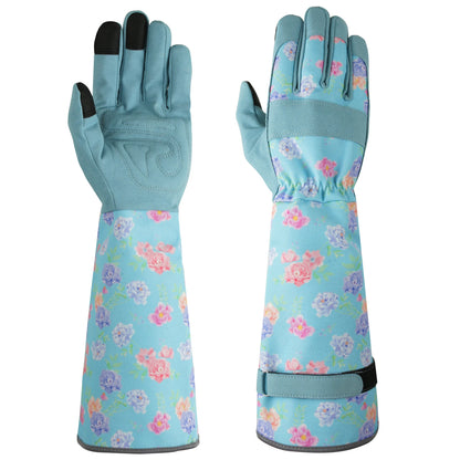 Thorn-Proof Gardening Weeding Working Gloves Breathable Leather Glove Puncture Resistant for Digging, Floral Planting,Pruning