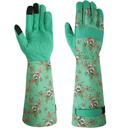Thorn-Proof Gardening Weeding Working Gloves Breathable Leather Glove Puncture Resistant for Digging, Floral Planting,Pruning