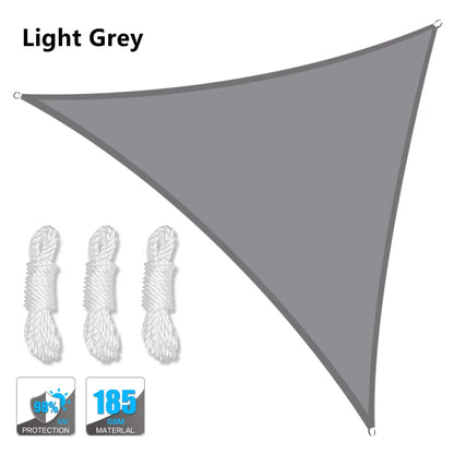 5X5X5/2X2X2M Waterproof Sun Shelter Triangle Sunshade Protection Outdoor Canopy Garden Patio Pool Shade Sail Awning Shade Cloth