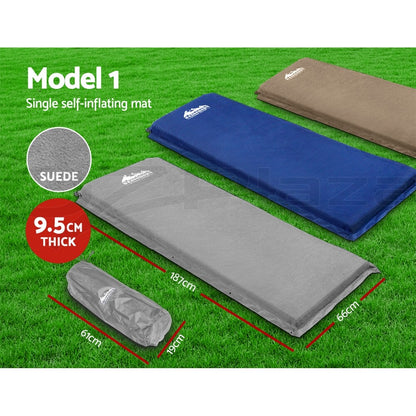 Weisshorn Self Inflating Mattress Camping Sleeping Mat Air Bed Pad Single Double