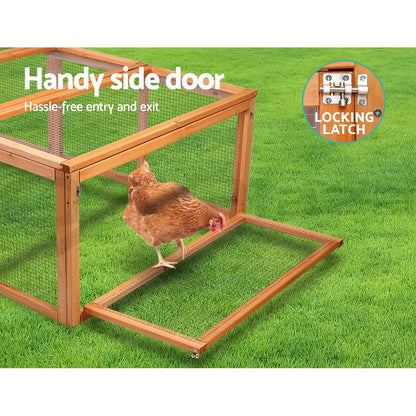 I.Pet Chicken Coop Rabbit Hutch Extra Large Wooden Chicken House Run XL Hen Cage