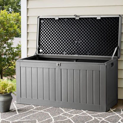Gardeon Outdoor Storage Box Container Lockable Indoor Toy Tools Shed Garden