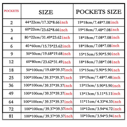 9/18/36/64 Pockets Green Grow Bags Planter Vertical Garden Vegetable Living Garden Bag Seedling Wall Hanging Plant Growing Bags